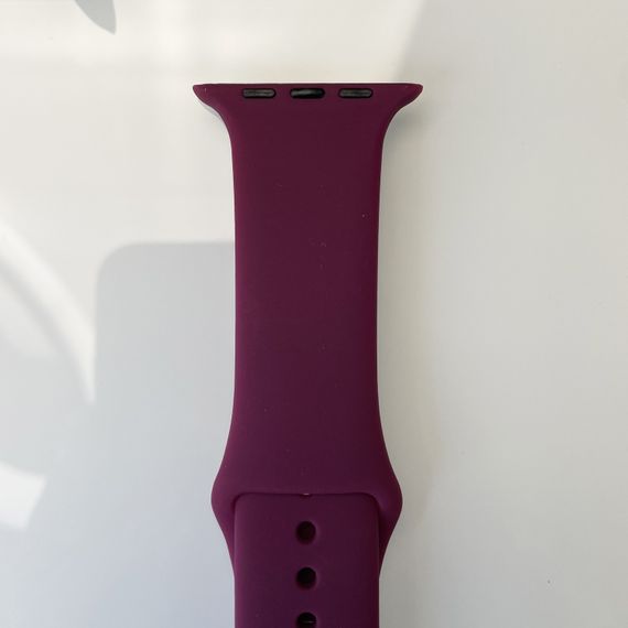 Силіконовий ремінець для розумного годинника Smart Watch 38/40 (Бордовий)