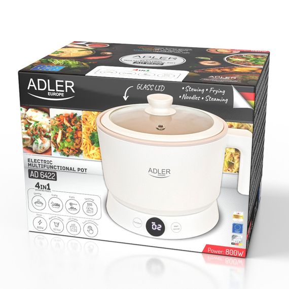 Мультиварка 1 л 800 Вт Adler AD 6422, 4 режими, пароварка | Зображення 9