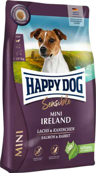 Сухий корм для собак з лососем та кроликом Happy Dog Mini Ireland, 4 кг