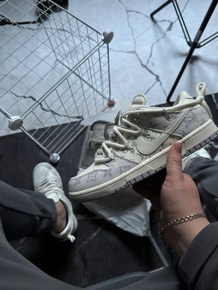 Кросівки демісезонні Nike SB x Louis Vuitton колір: білий-синій | Зображення 1