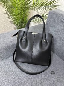 Сумка женская с высокими ручками Черная