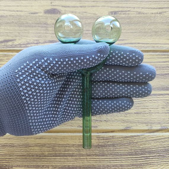 Стеклянная трубка Harmony Double Oil Green | Зображення 2