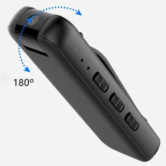 Нагрудна міні-відеокамера з нічним баченням, 1080P Full HD, NO109-110 / Універсальна боді камера з кліпсою | Зображення 4