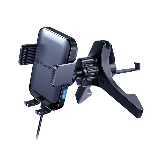 Універсальний автотримач ColorWay AutoSense Car Wireless Charger 2 (Dashboard+Air Vent) 15W (CW-CHAW040Q-BK) | Зображення 1