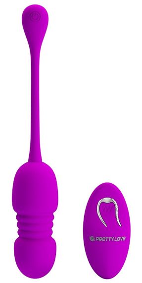 Виброяйцо с дистанционным управлением и возвратно-поступательным движением Pretty Love - Callieri, BI-014892W | Зображення 1