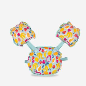 Пояс з нарукавниками Tiswim адаптивний для дітей 15-30 кг блакитний з принтом - One Size