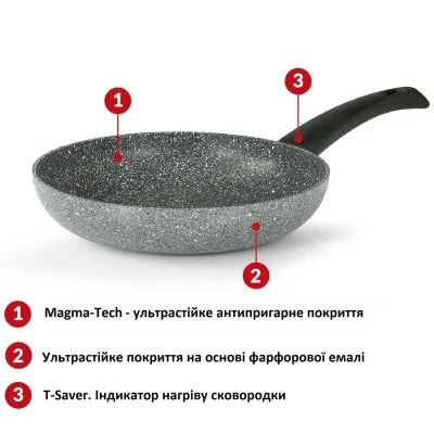 Сковорода Flonal Pietra Viva 24 см (PV8PS2470) | Зображення 1