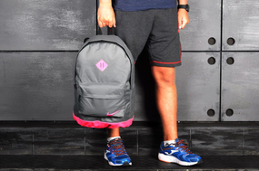 Рюкзак шкір. дно сіре сіро-рожеве