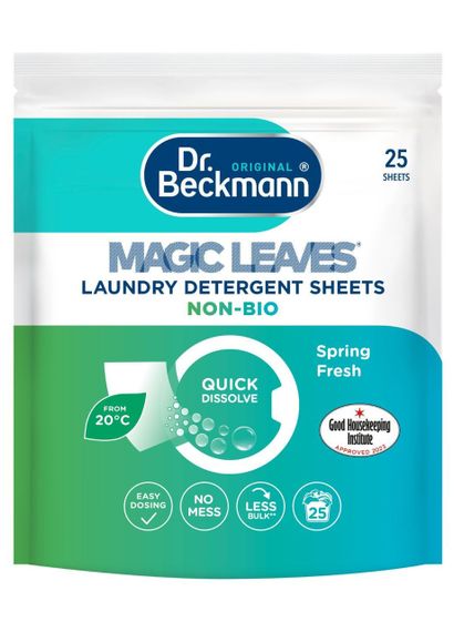 Салфетки для стирки универсальные Dr. Beckmann Magic Leaves Spring Fresh 25 шт