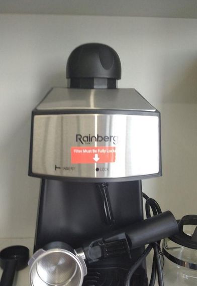 Кофеварка рожковая Espresso Rainberg RB-8111 с капучинатором | Зображення 1
