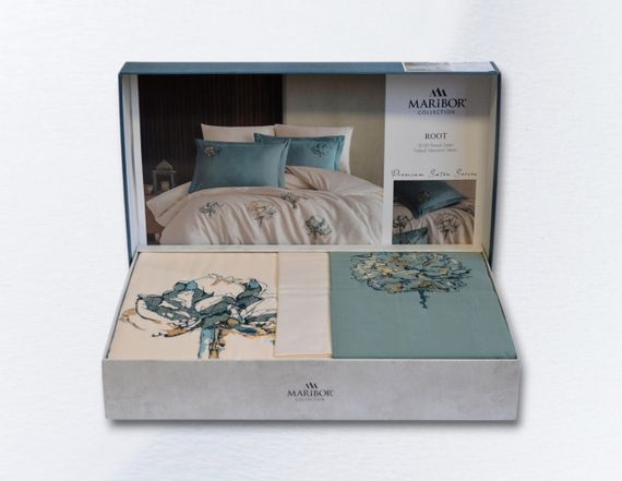 Комплект постільної білизни Maribor Exclusive Satin  200х220 см  Root Sampanya | Зображення 4