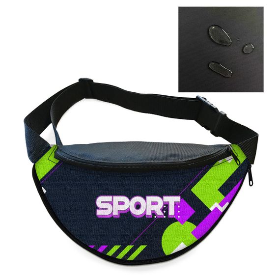 Сумка-бананка мужская/женская Sport 32×16 см с расширителем поясная сумка или сумка через плечо (02878) | Зображення 1