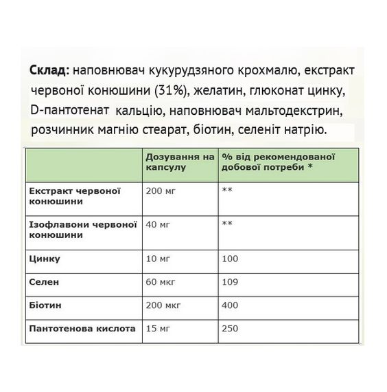 Красный клевер Sanct Bernhard Rotklee-Isoflavon 200 mg 90 Caps | Зображення 1