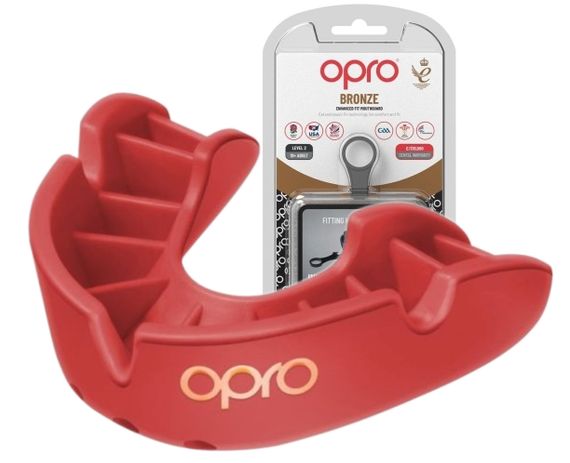 Капа OPRO Bronze детская (возраст до 10) Red (art.102501003)