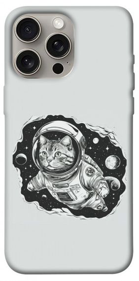 Чохол з картинкою Кіт космонавт для Apple iPhone 15 Pro Max (6.7")