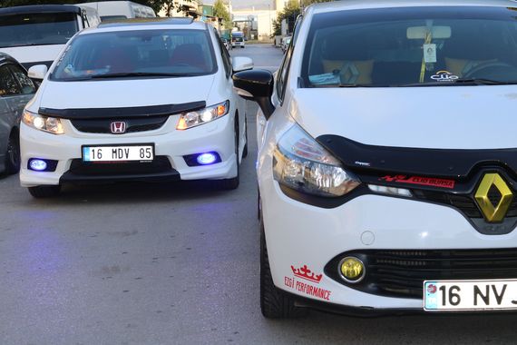 Дефлектор капоту (EuroCap) для Honda Civic Sedan IX 2011-2016 рр | Зображення 5