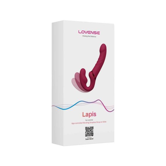 Безремінний смарт-страпон Lovense Lapis vibrating strapless strap-on, 3 мотори Sex Aura | Зображення 8
