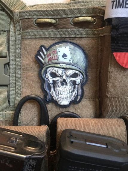 Патч / шеврон “Skull.Go to hell”