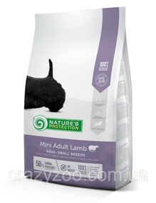 Сухий корм для собак малих порід Nature's Protection Mini Adult Lamb Small Breeds з ягням 7.5 кг