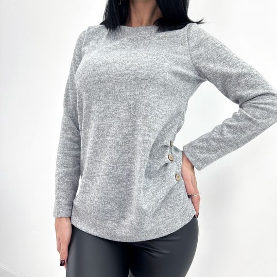 Женская кофта из ангоры-софт GF04197 цвет серый, размер 46/48 | Зображення 2