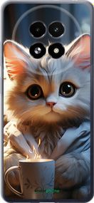 Чохол на Realme 13+ 5G Білий кіт "5646u-3891-2448"