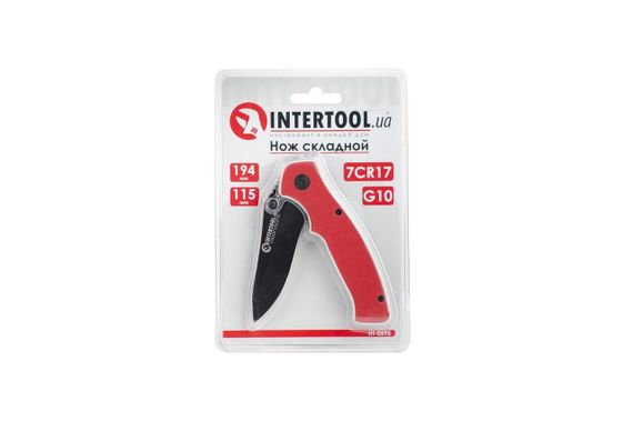 Ніж універсальний Intertool — 194 мм складаний HT-0595 | Зображення 6