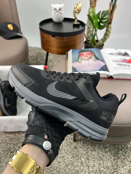 Мужские кроссовки Zoom Structure 17x Black Grey (текстиль) весна / лето / осень 42 27 | Зображення 5