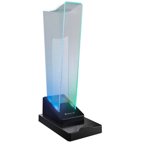 Підставка для гарнітури XTRIKE ME RGB 4xUSB2.0 HUB, USB кабель 1,5м,чорна