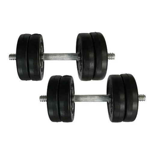 Гантели наборные композитные в пластиковой оболочке 2 шт по 6 кг Rock Pro-R NE-PL-R-006-2