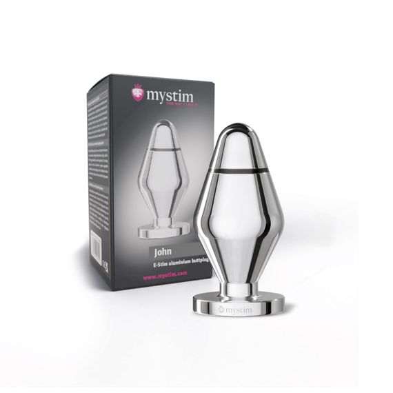 Металева анальна пробка Mystim John для електростимулятора, діаметр 5 см | Зображення 4