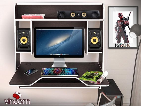 Стол геймерский навесной ZEUS IGROK-MAX венгебелый | Зображення 5