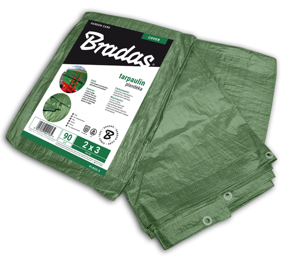 Тент посилений Bradas GREEN 90 г/м² 6 x 8 м PL906/8