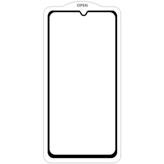 Захисне скло SKLO 5D (тех.пак) для Xiaomi Redmi Note 11E / Poco M5 / Redmi 10 5G Чорний / Біла підкладка