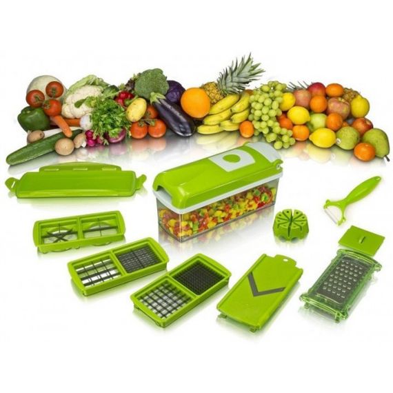 Многофункциональная универсальная ручная овощерезка мультислайсер Nicer Dicer механическая терка для овощей | Зображення 2