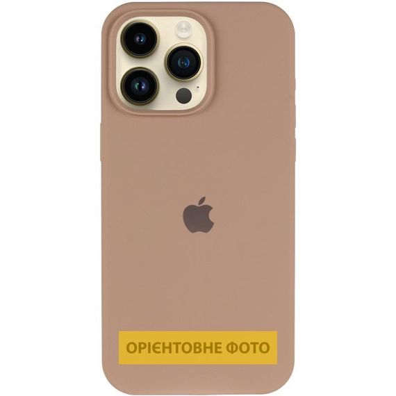 Чехол Silicone Case (AA) Logo with MagSafe для Apple iPhone 17 Pro Max (6.9") Бежевый / Desert Gold | Зображення 1
