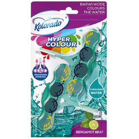 Блок туалетний Hyper Color Bergamot Beat бірюзовий 45гр 2шт KOLORADO