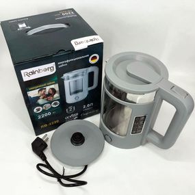 Скляні електричні чайники з підсвічуванням Rainberg RB-2220, Електронний чайник, DK-657 Безшумний чайник