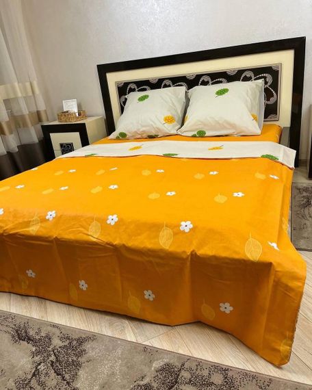 Комплект постельного белья Soft евро 200х220 см ромашки | Зображення 2