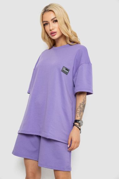 Костюм женский повседневный, цвет сиреневый, 241R5004 | Зображення 2