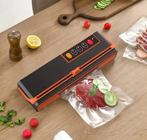 Вакуумний пакувальник 150Вт / Вакууматор продуктів / Побутовий вакуумний пакувальник SX-168 | Зображення 1