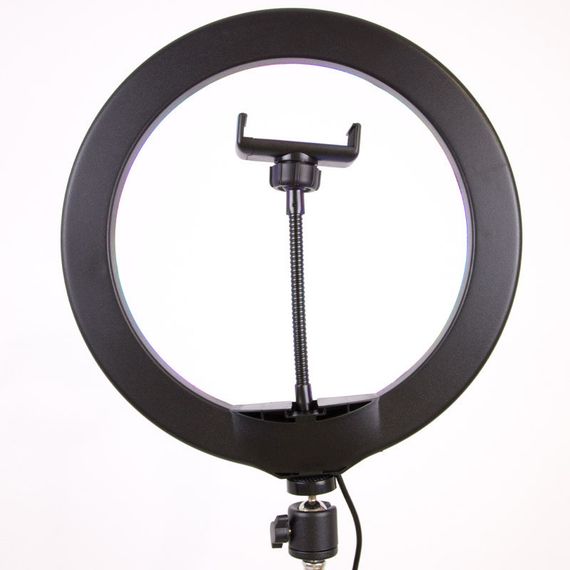 Кільцева світлодіодна LED-лампа RGB Arc Ring 10" + tripod 2.1m | Зображення 2