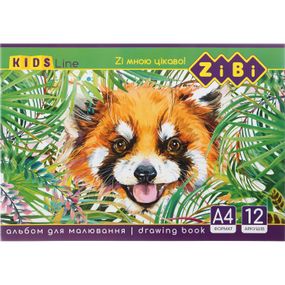 Альбом для малювання на скобі, 12 аркушів, 120 г/м2, KIDS Line ZB.1421 ZiBi (4823078946638) Вид 3