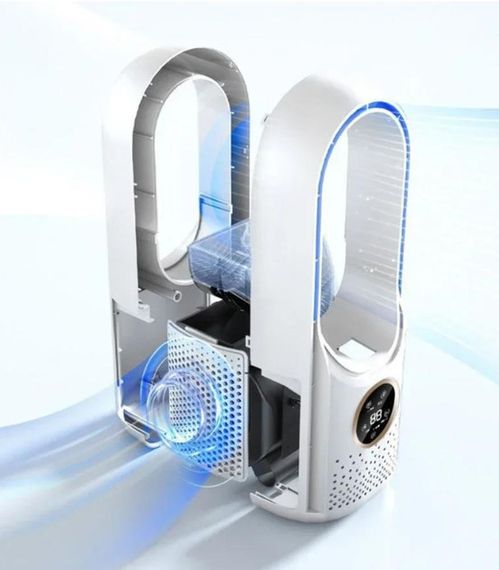 Безлопатевий вентилятор з зволожувачем і підсвіткою Smart Air Multiplier LY-939 • Настільний акумуляторний вентилятор 3-в-1 | Зображення 1