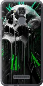 Чехол на Asus Zenfone 3 Max ZC520TL Череп-часы "4100u-442-17620"