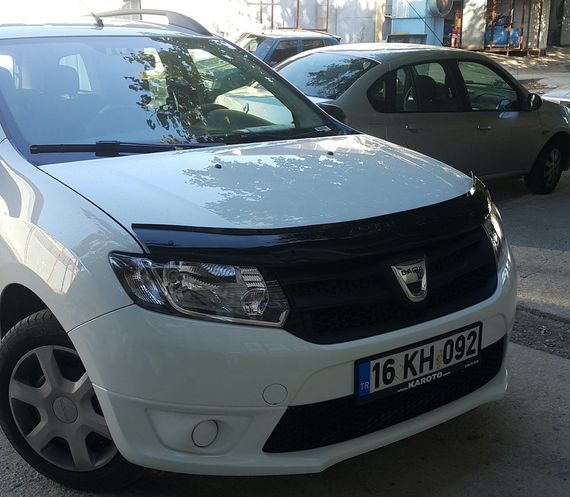 Дефлектор капоту (EuroCap) для Dacia Logan III 2013-2024 рр | Зображення 5