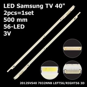 LED підсвітка Samsung TV 40" 2012SVS40 7032NNB LEFT56 RIGHT56 3D REV1.1 120317 2шт.
