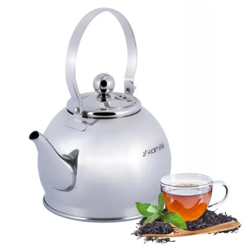 Чайник 1л нержавіюча сталь 1094 KAMILLE | Зображення 1