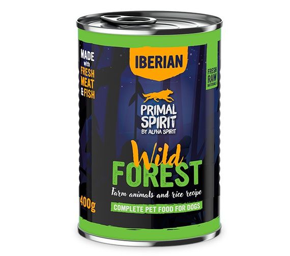 Вологий корм для собак з індичкою та свининою Primal Spirit Wild Forest, 400 гр