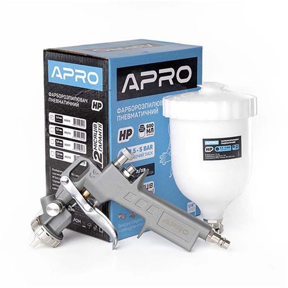 Фарборозпилювач HP Ø1,4 в/б пласт. 600 мл APRO 8500131 | Зображення 2