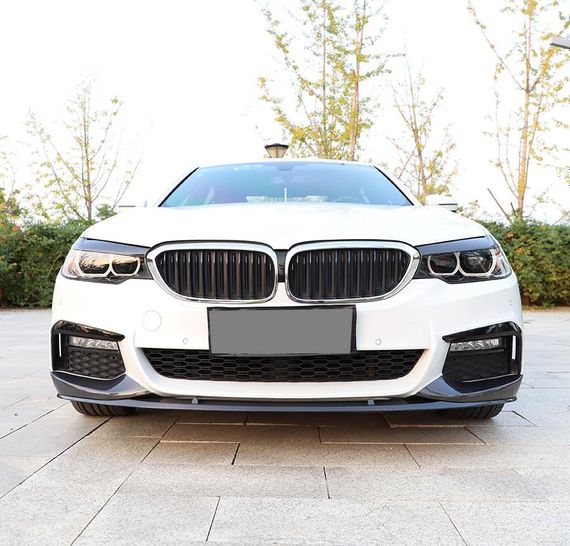 Накладка на передній бампер Lip V6 (для M-Sport 2017-2020, Карбон) для BMW 5 серія G30/31 рр | Зображення 3